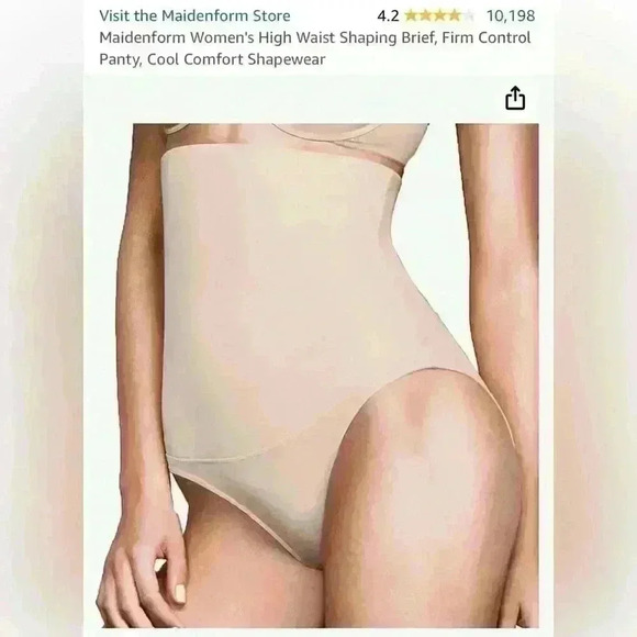 Maidenform Women's High Waist Shaping Brief, Firm Control Shapewear Size Small - Picture 1 of 10